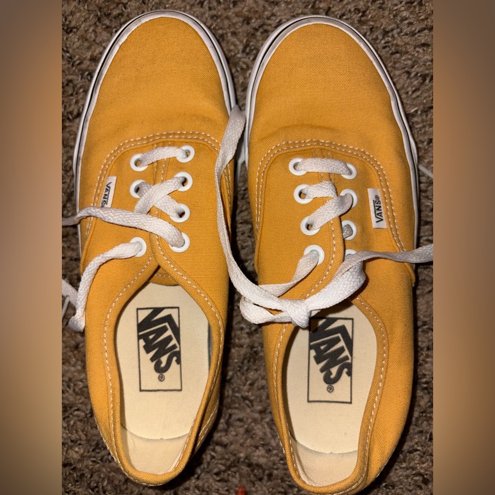 Vans Low-Top Canvas Sneakers in Yellow